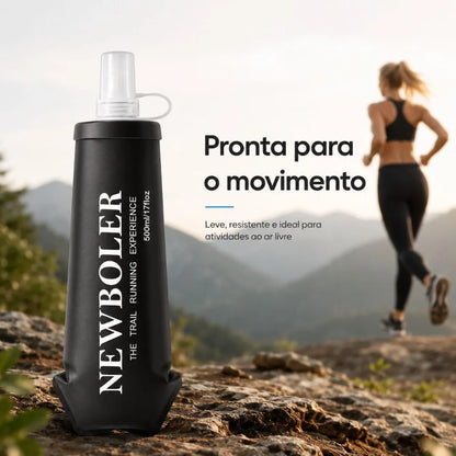 Garrafa de Hidratação Soft Flask Dobrável 500ml – BPA Free – Ideal para Corrida e Trilha
