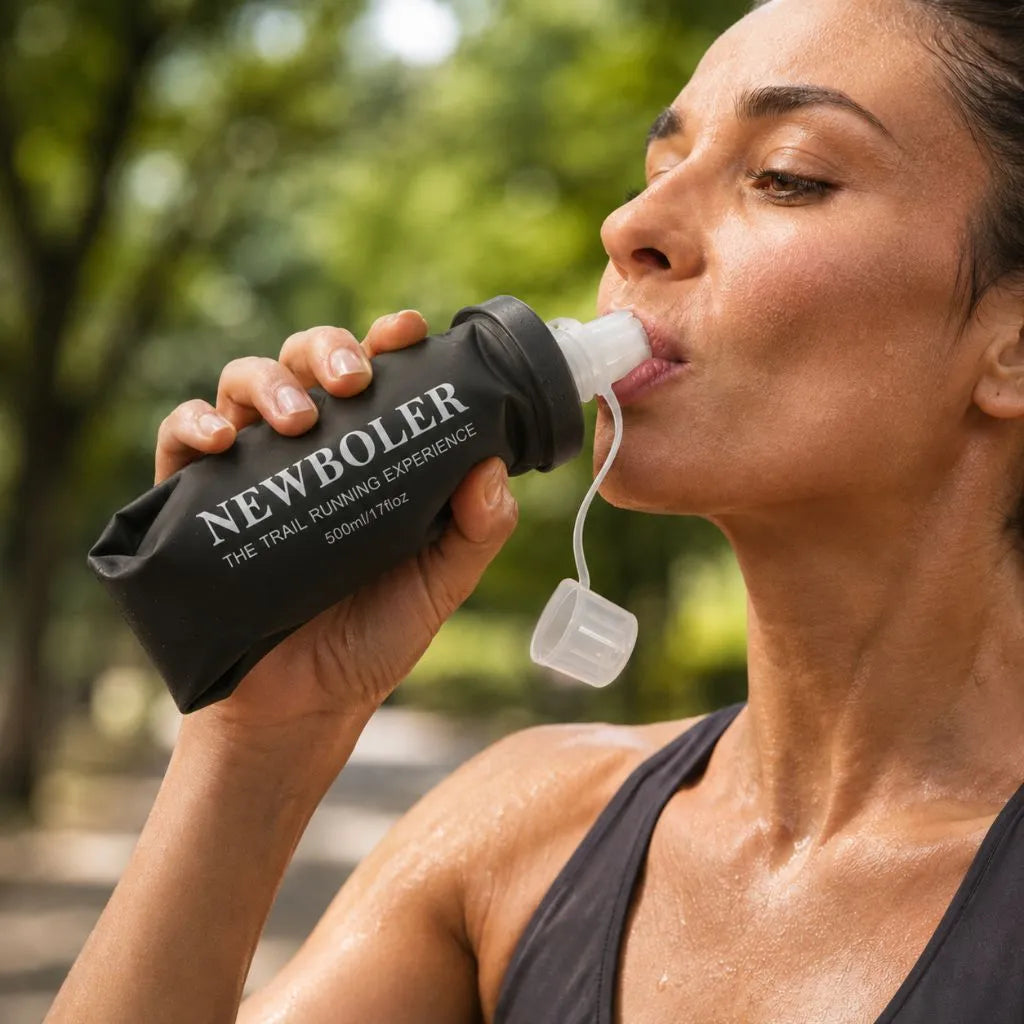 Garrafa de Hidratação Soft Flask Dobrável 500ml – BPA Free – Ideal para Corrida e Trilha