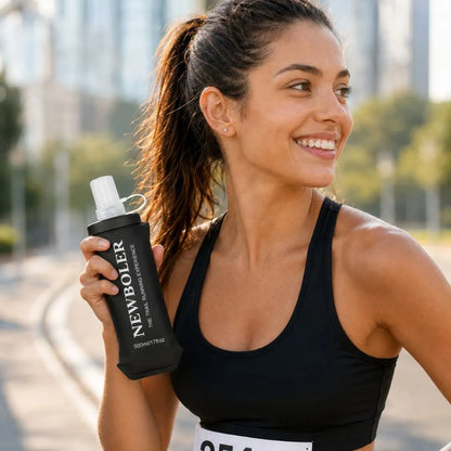 Garrafa de Hidratação Soft Flask Dobrável 500ml – BPA Free – Ideal para Corrida e Trilha
