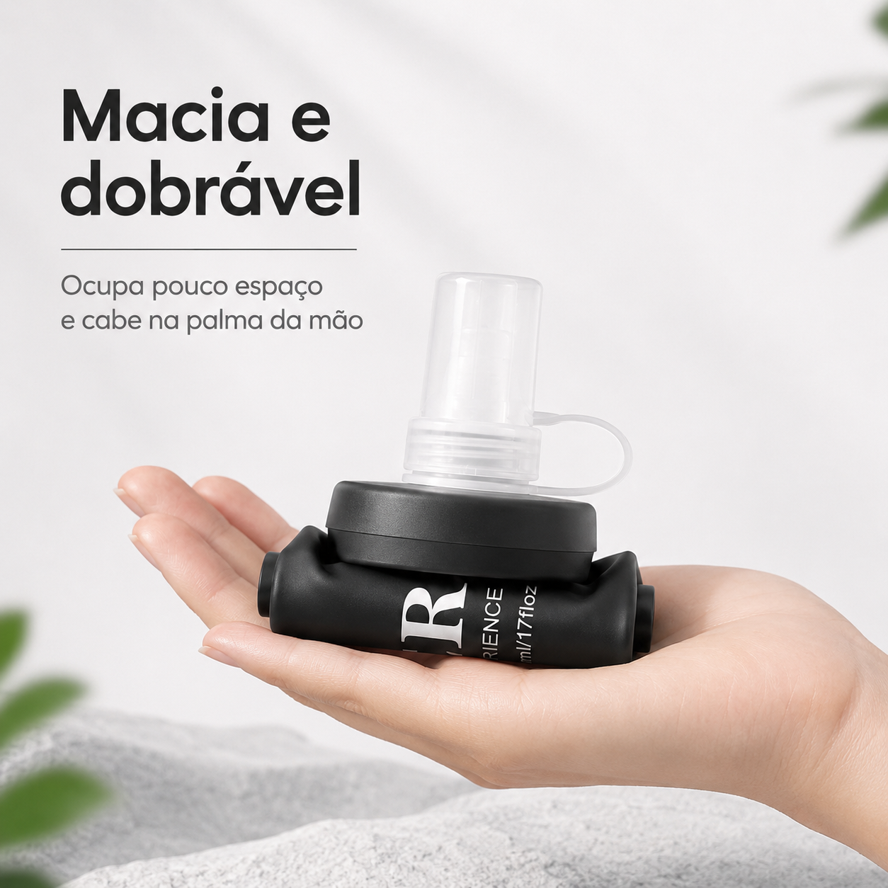 Garrafa de Hidratação Soft Flask Dobrável 500ml – BPA Free – Ideal para Corrida e Trilha